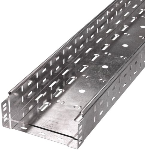 Лоток перфорированный Промрукав Стандарт 200х80х3000 сталь 0,8мм фото Лоток перфорированный Промрукав Стандарт 200х80х3000 сталь 0,8мм картинка